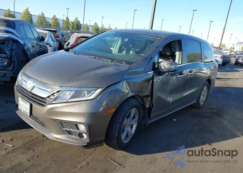 2019 Honda Odyssey Ex-L z USA, uszkodzony, nr VIN 5FNRL6H7XKB044045